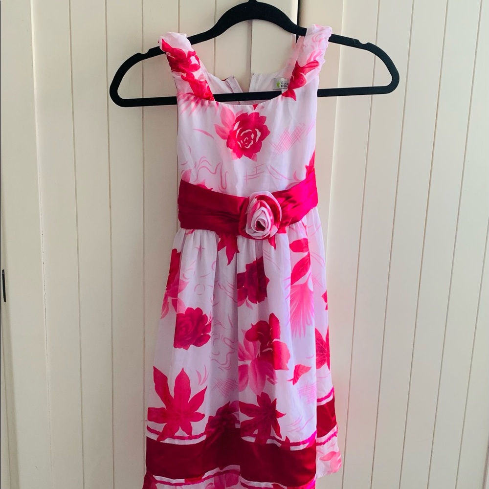 Little Potatoes Floral Print Dress Girls Sz 10